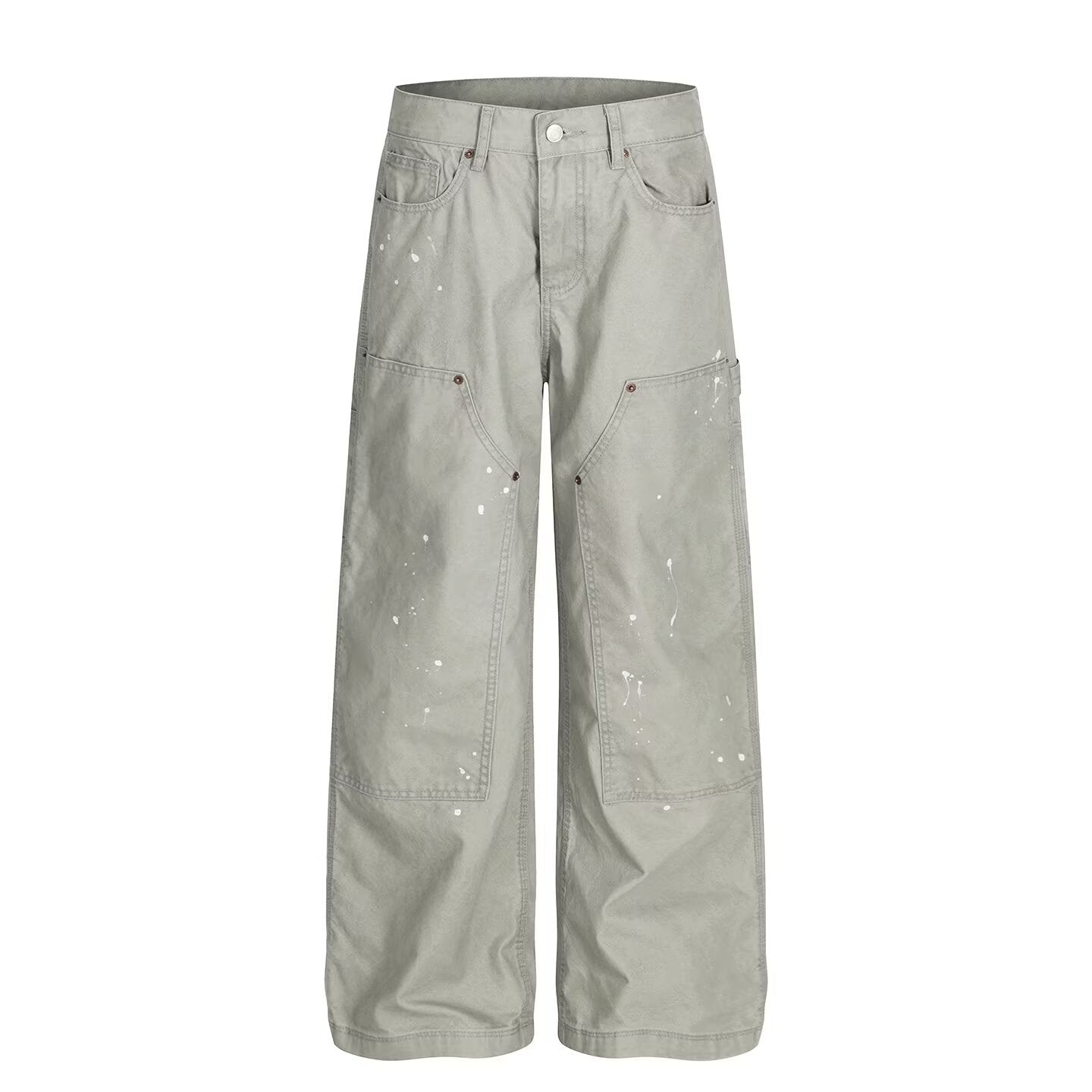 Retro Camouflage Denim Pants