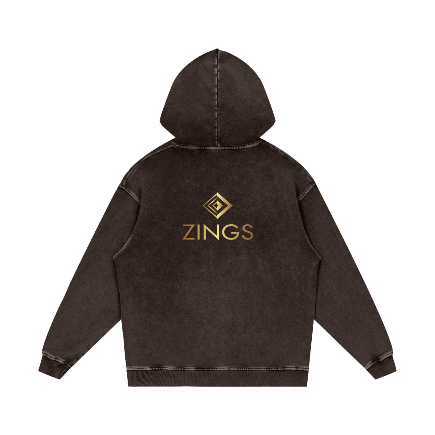 Snow Washed Loose Cotton Hoodie