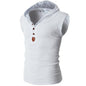 Mens Stretch Hooded Sweat Vest