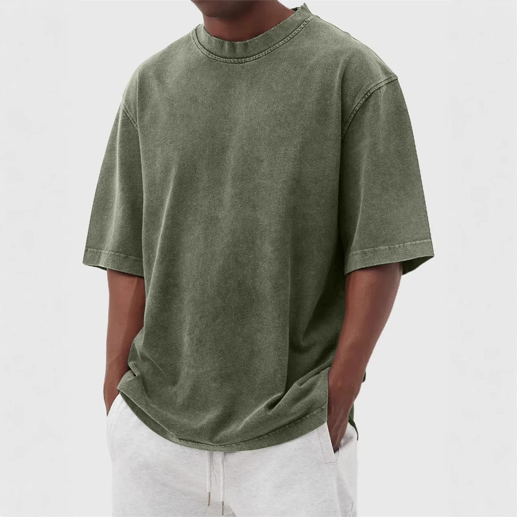 Mens Waffle Print Casual T-shirt