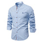 Mens Cotton Long Sleeve Casual Shirt
