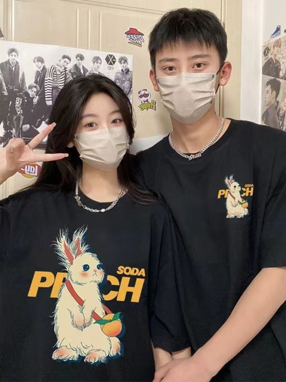 Casual Couple Cotton T-shirts