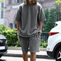 Men's Casual Short Sleeve T-Shirt and Shorts Set