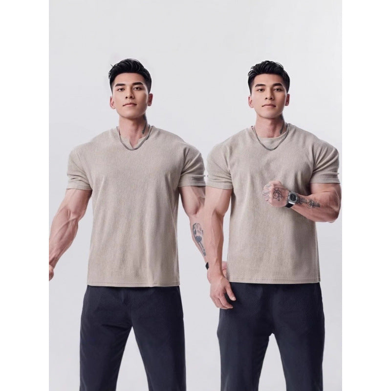Mens Sport Casual Short Sleeve T-Shirt