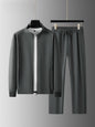 Men's Stand Collar Sweater Cardigan and Pants Set