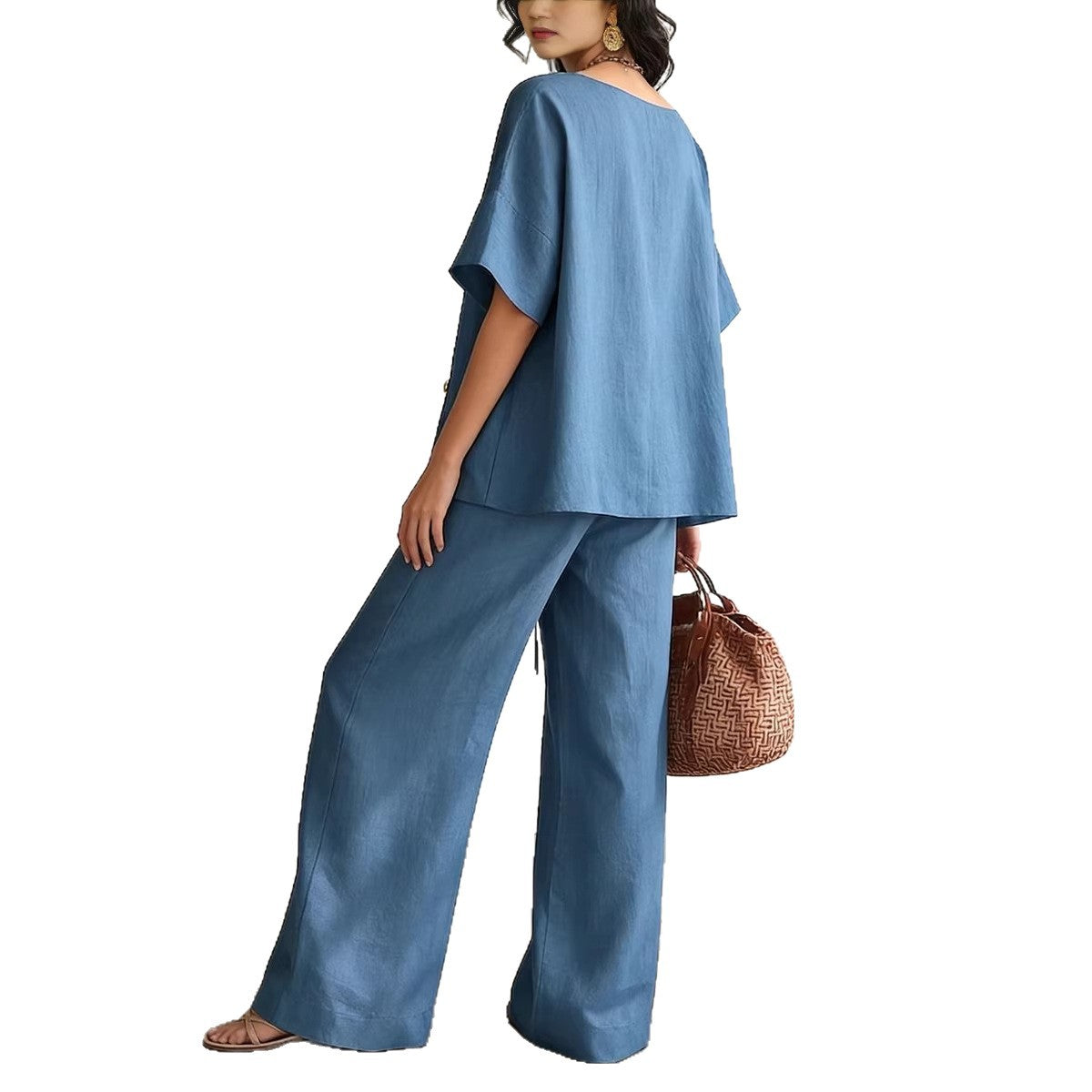 V-Neck Short-Sleeve Top