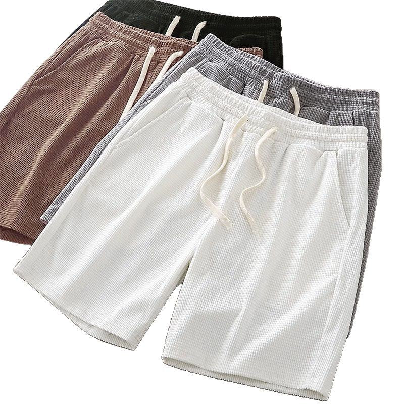 Mens Waffle Texture Sports Shorts