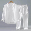 Mens Linen Shirt and Pants Set