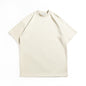Heavyweight Brushed Cotton T-Shirt Men Vintage Style