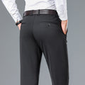 Elastic Straight Leg Casual Trousers for Men