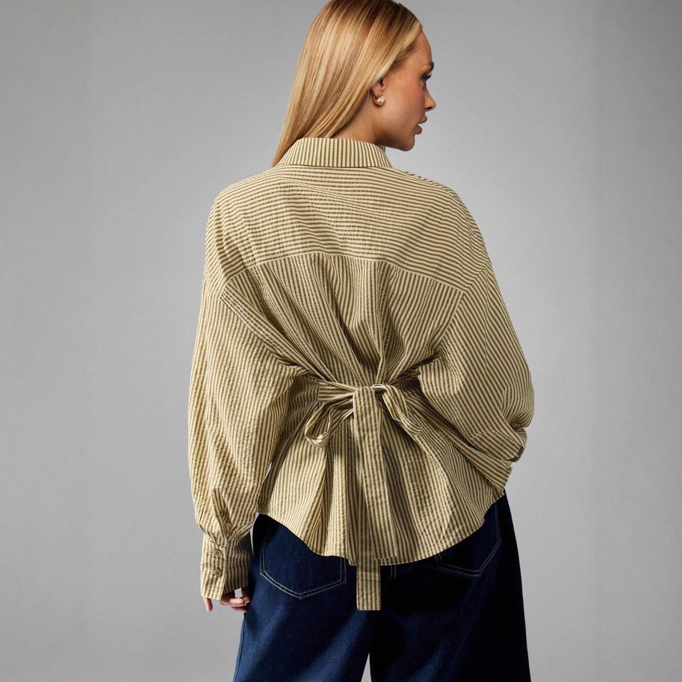 Women's Striped Loose Shirt