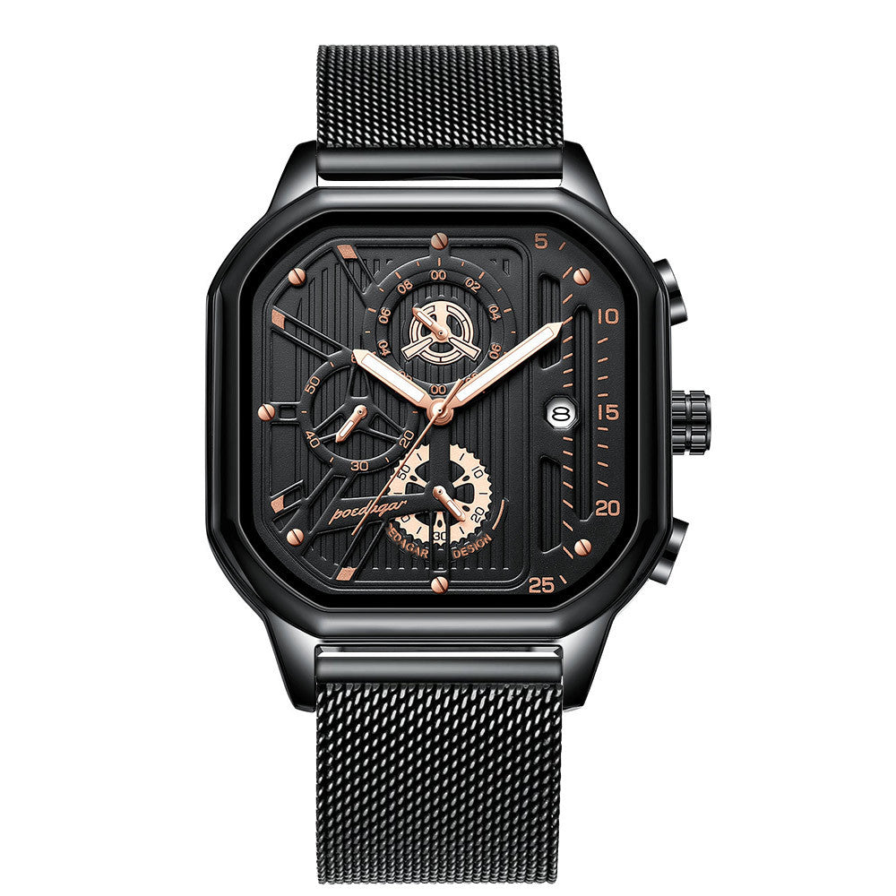Multifunctional Waterproof Luminous Mens Watch