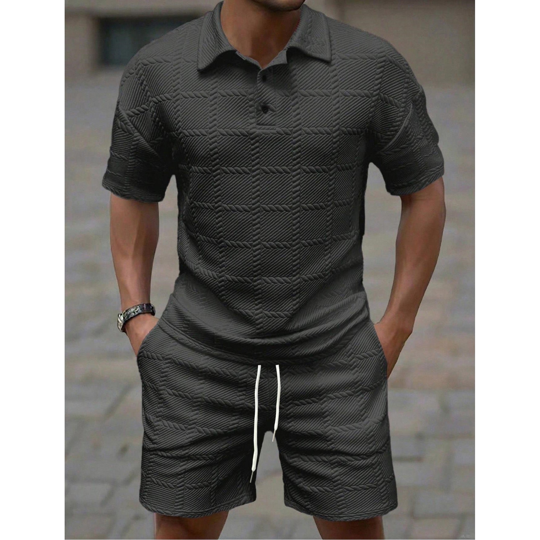 Men's Short-Sleeved Shorts Set Casual Summer Wear