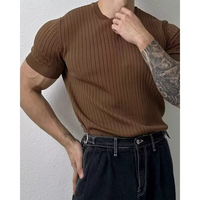 Mens Breathable Knit T-shirt