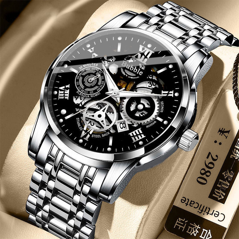 Automatic Quartz Hollow Retro Mens Watch