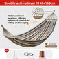 Thickened Nylon Outdoor Hammock Anti-Rollover Striped Swing Bed