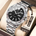 Men's Waterproof Quartz Watch with Dual Calendar