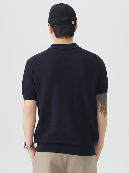 Mens Casual Short Sleeve Polo Shirt