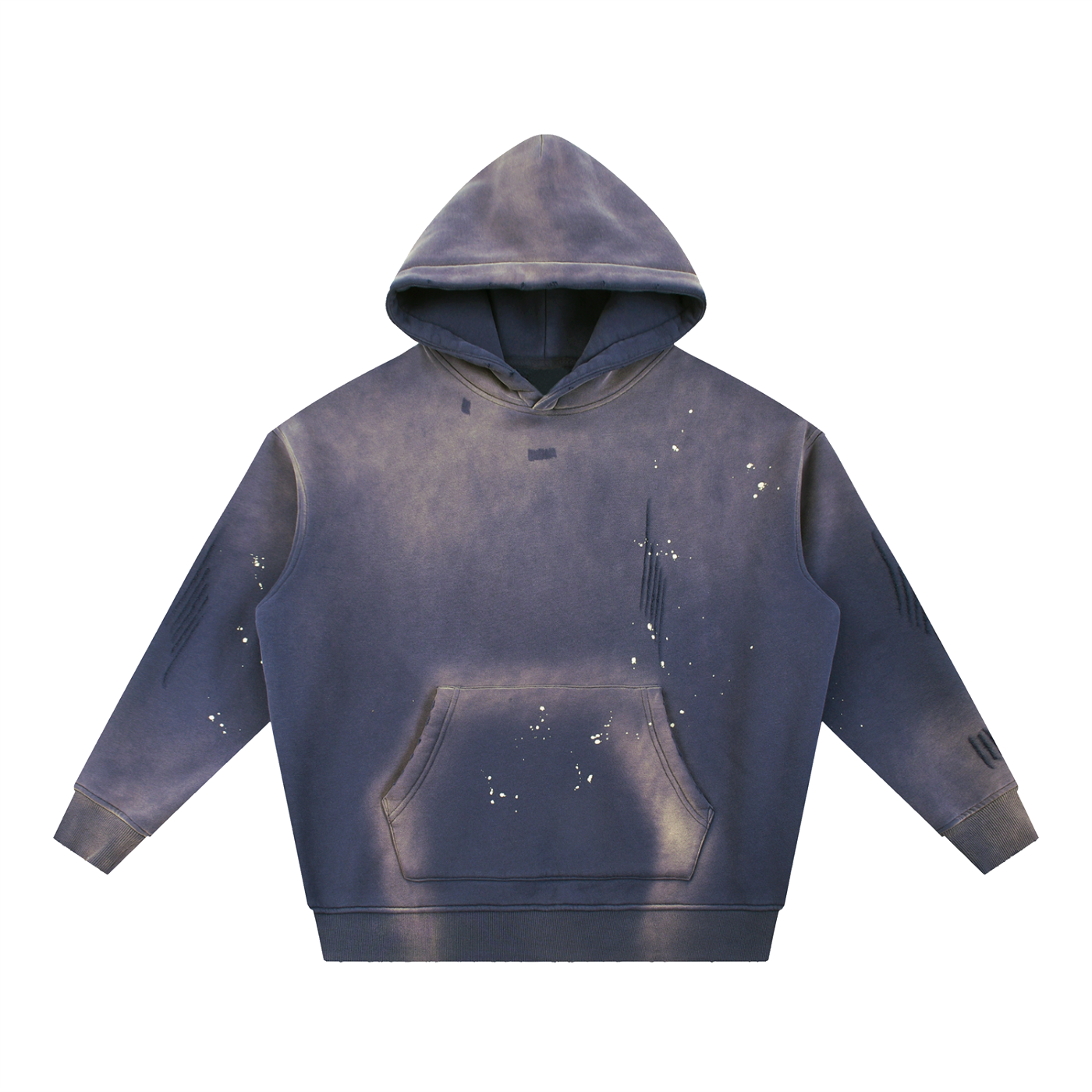 Zings Vintage Washed Frayed Fleece Hoodie