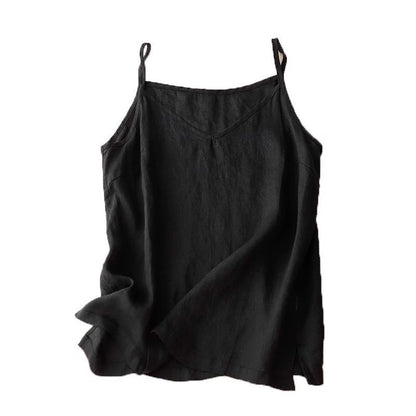 Cotton Linen Sleeveless Camisole Top