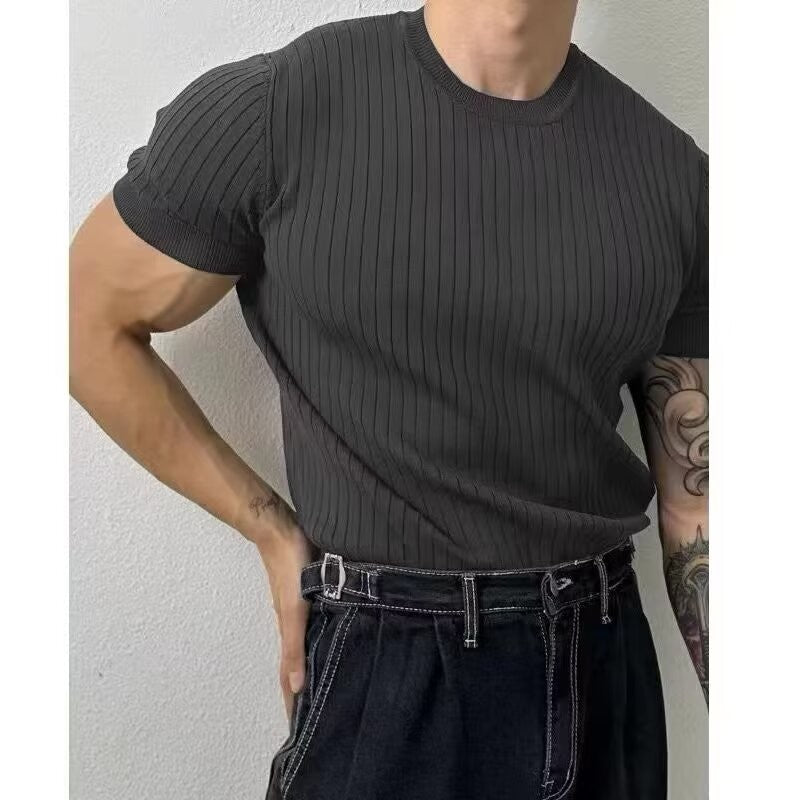 Mens Breathable Knit T-shirt