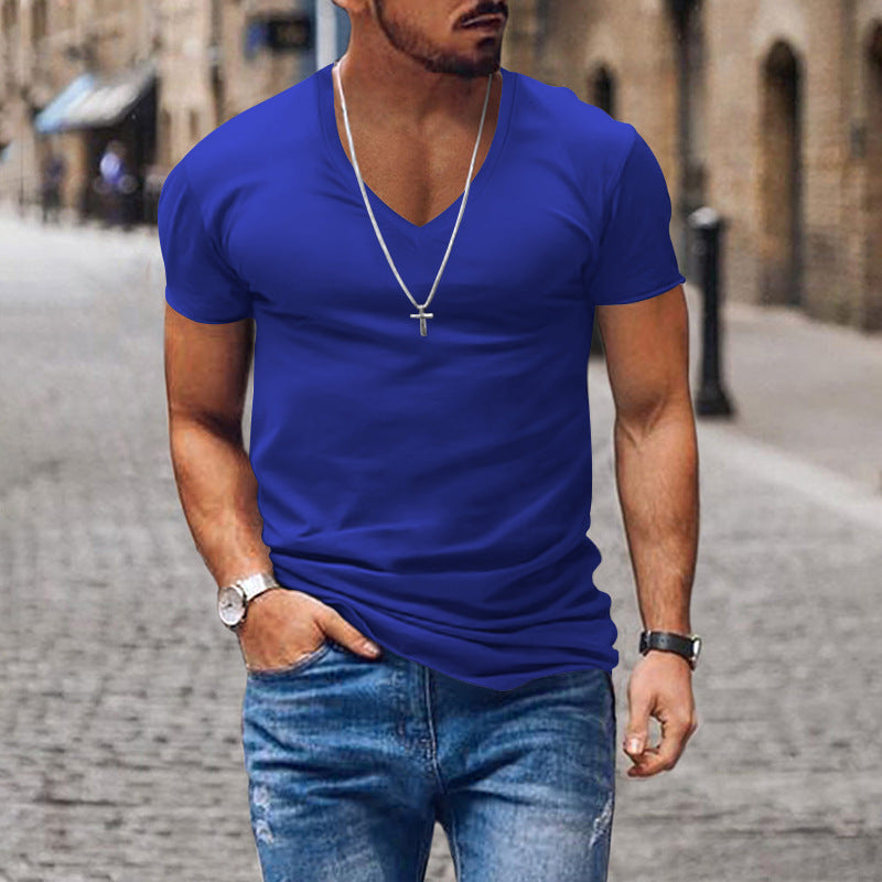 Mens V-Neck Slim Fit T-Shirt