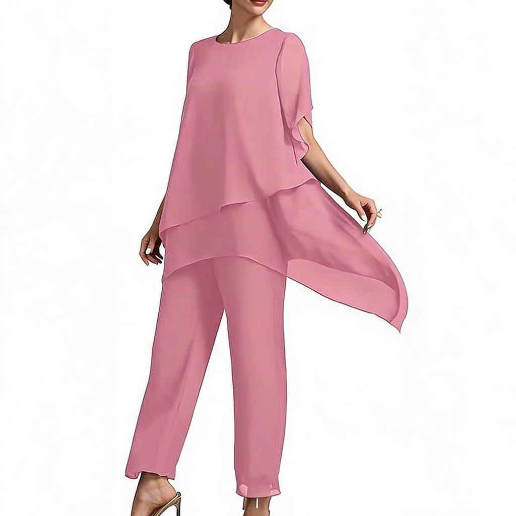 Elegant Chiffon Shirt and Pants