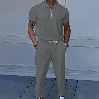 plus size men's solid color suit