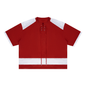 Unisex Raglan Sleeve Mesh Boxy T-Shirt