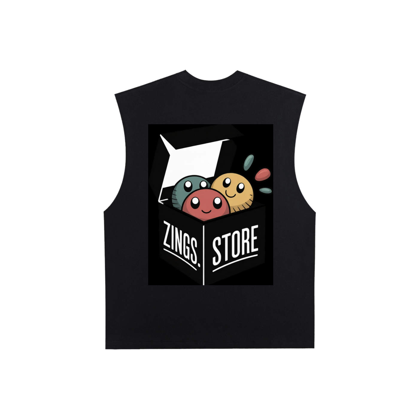 Raw Edge Cotton Tank Top