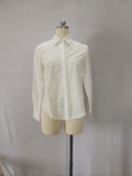 Womens Long Sleeve V-Neck Button Shirt