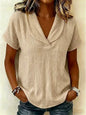 Summer knitted short-sleeve