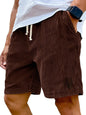 Mens Retro Corduroy Casual Shorts