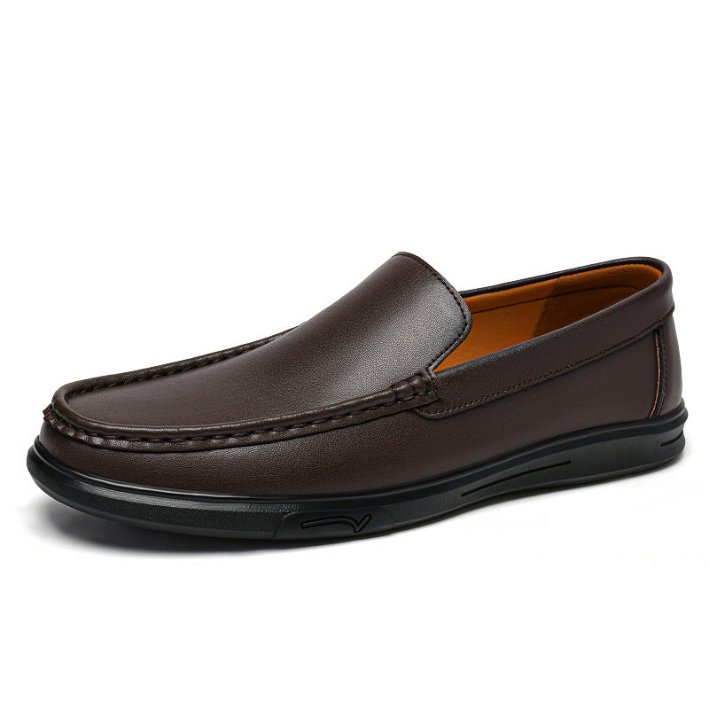 Men's Casual Leather Slip-On Loafers