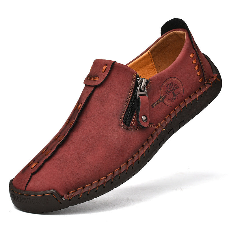 Mens Slip-On Leather Casual Shoes