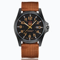 Military Style Quartz Watch with Nylon Strap