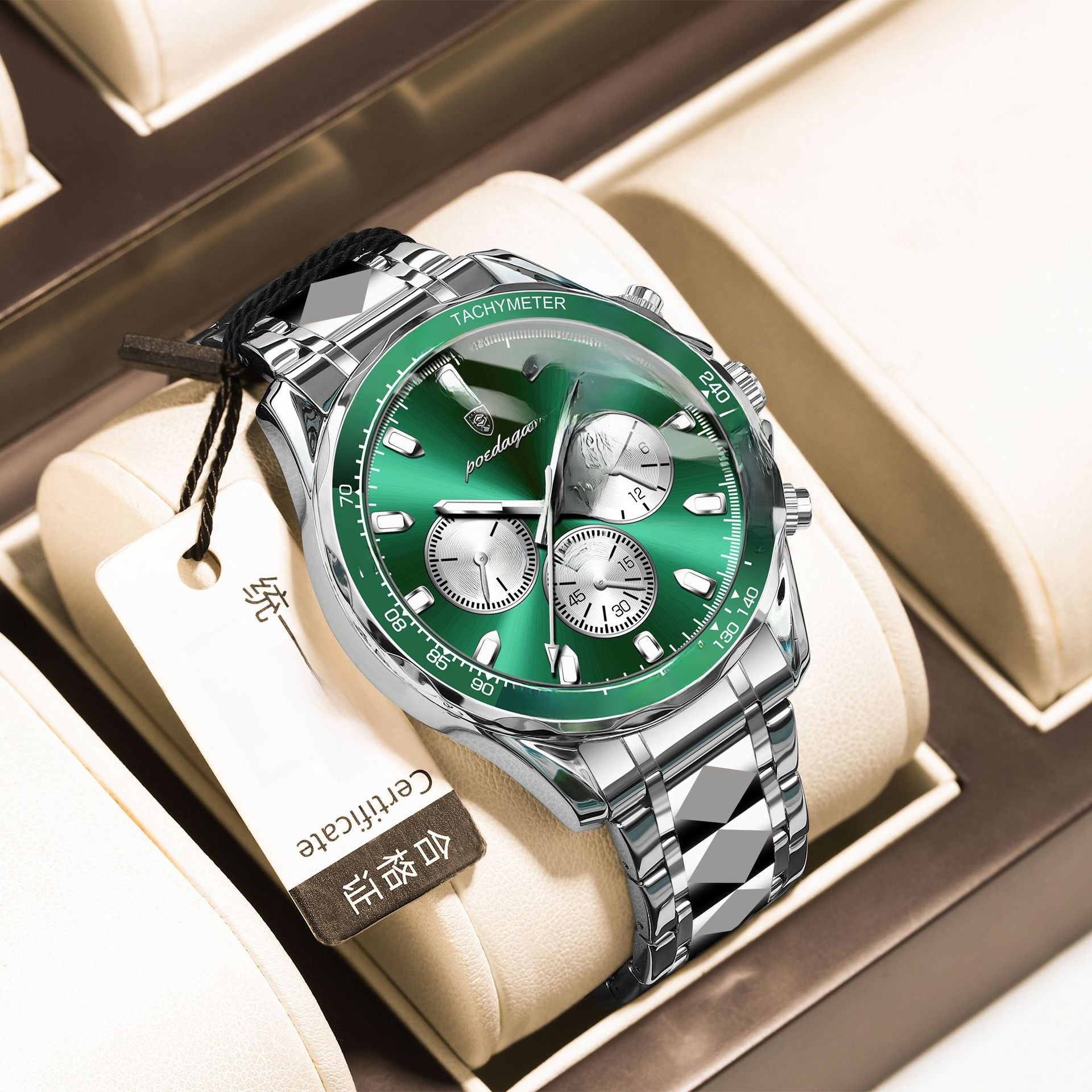 Multifunctional Waterproof Luminous Mens Quartz Watch