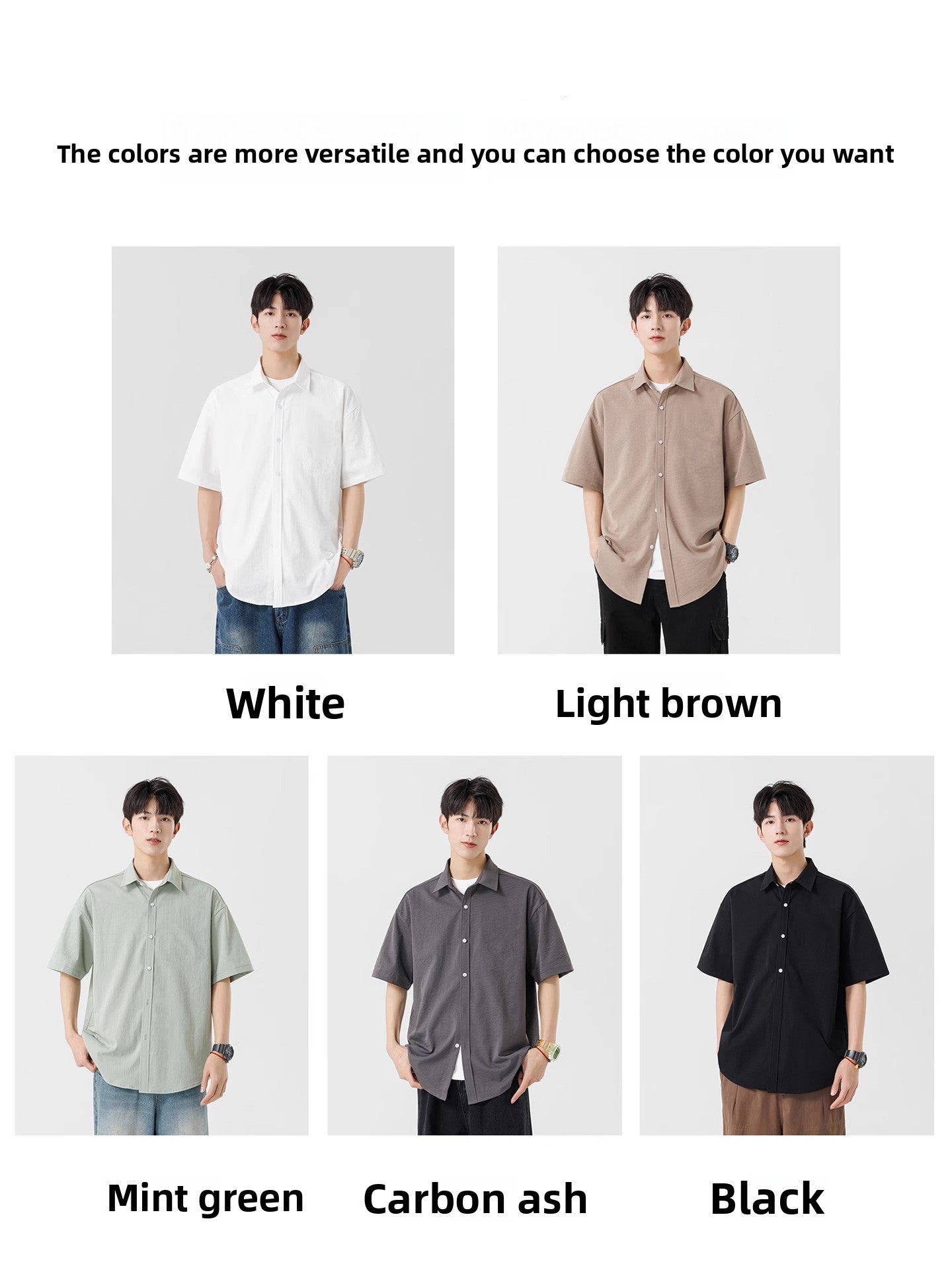 Mens Summer Ice Silk Shirt Jacket
