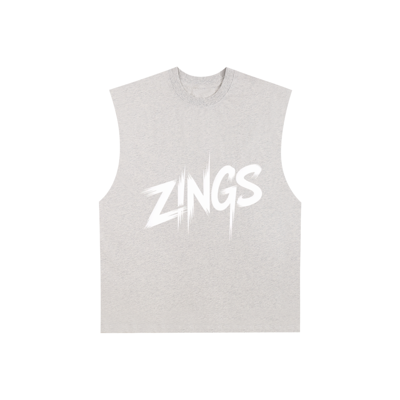 Raw Edge Cotton Tank Top