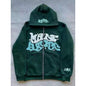 Gothic Punk Zip Up Hoodie Streetwear