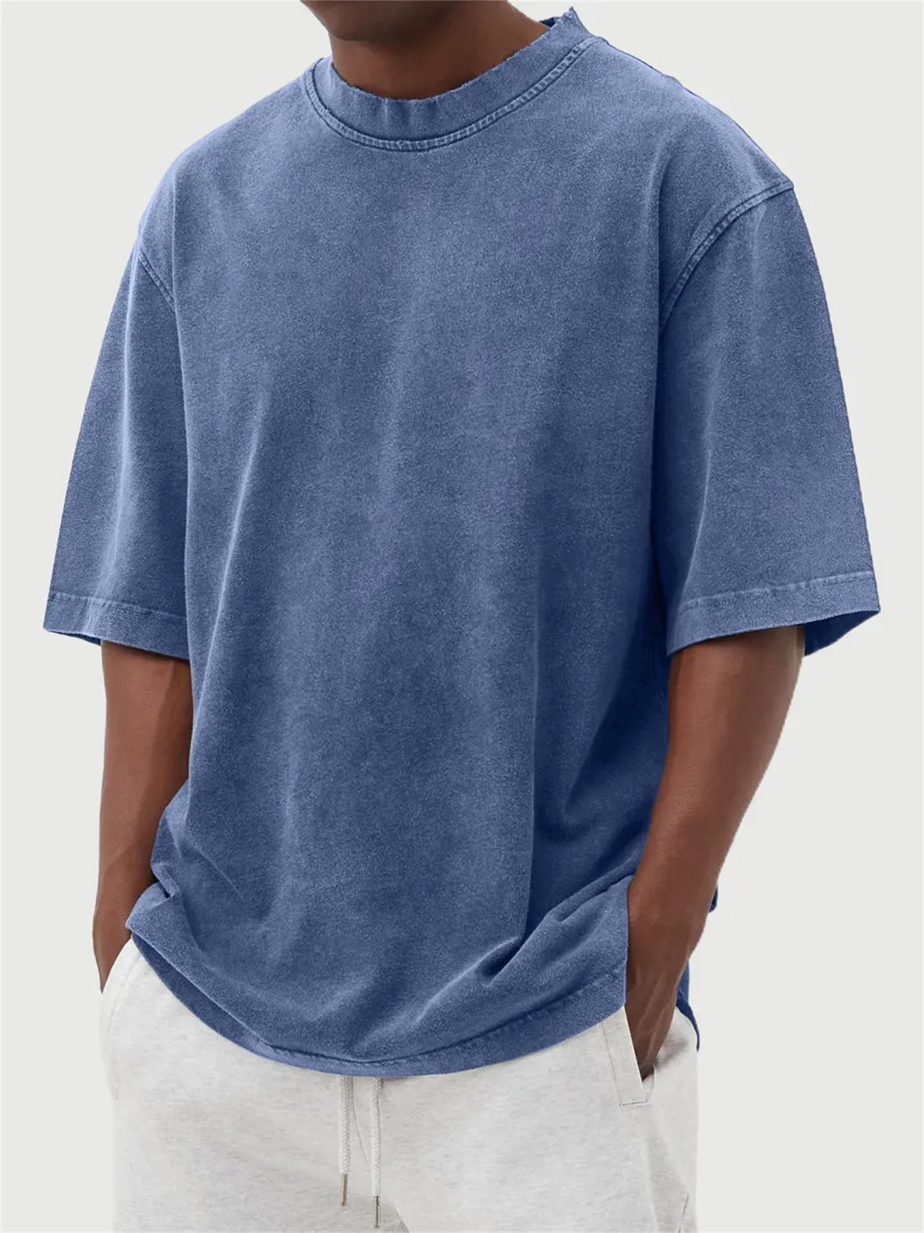 Mens Waffle Print Casual T-shirt