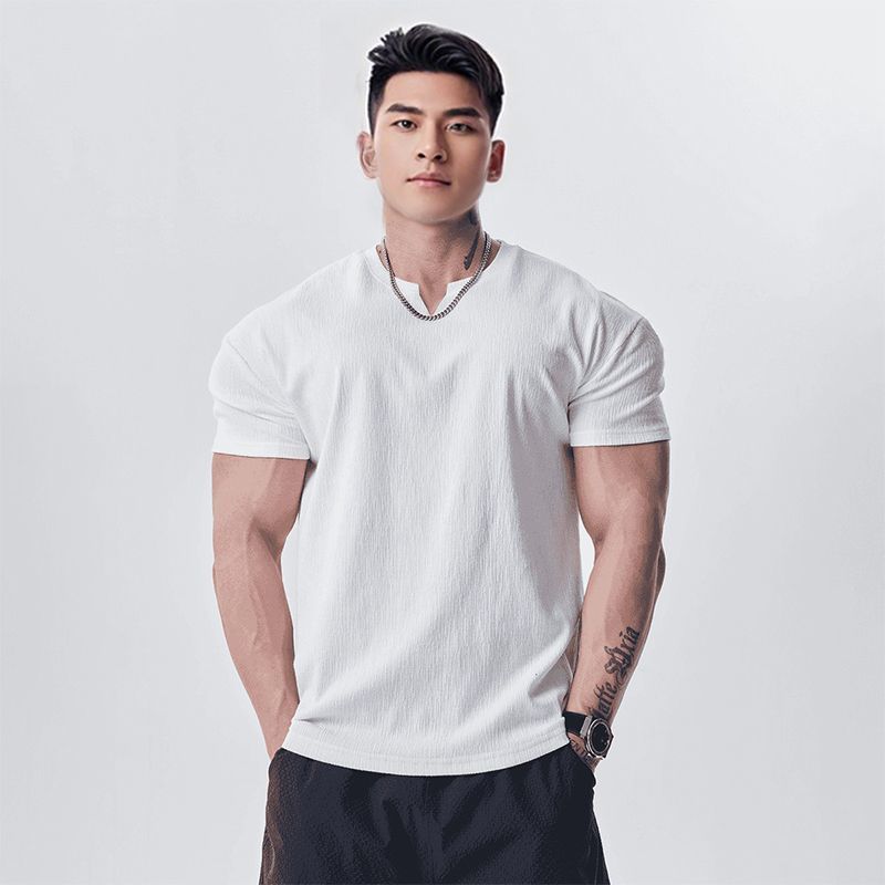 Mens Sport Casual Short Sleeve T-Shirt