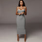 Color-Blocking Spaghetti Strap Dress for Women