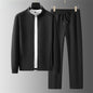 Men's Stand Collar Sweater Cardigan and Pants Set