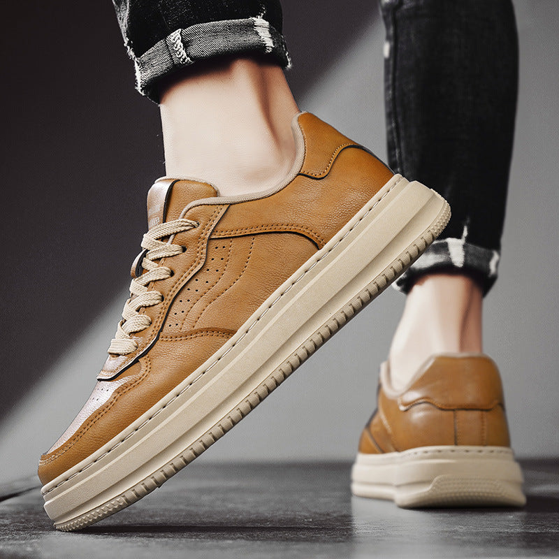 Men's casual sports shoes with thick soles