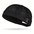 Mesh breathable brimless melon skin hat