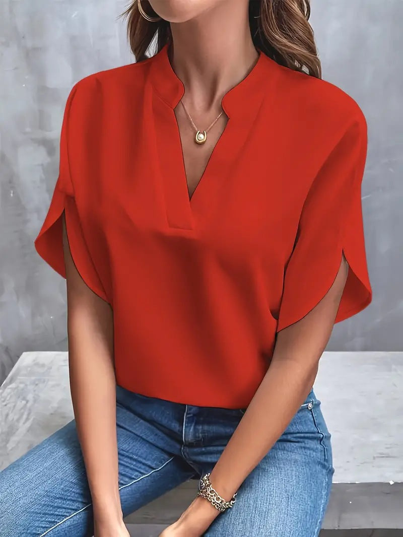 Womens Casual V-neck Shirt