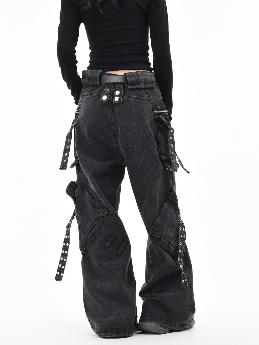 Multi-Pocket Cargo Jeans