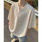 Textured Ice Silk Short Sleeve T-Shirt for Men