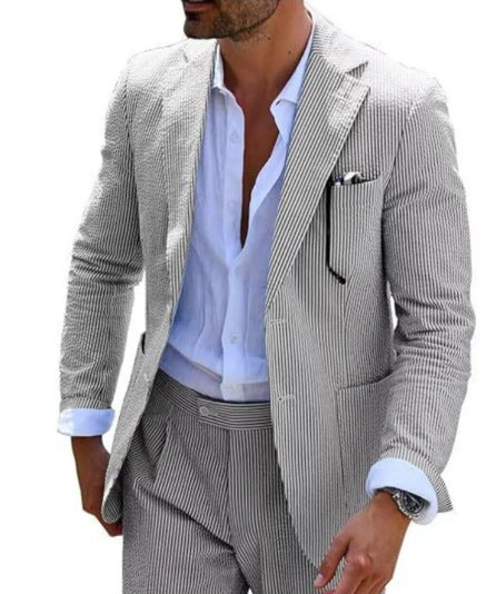 Men's Digital Printing Casual Suit Set